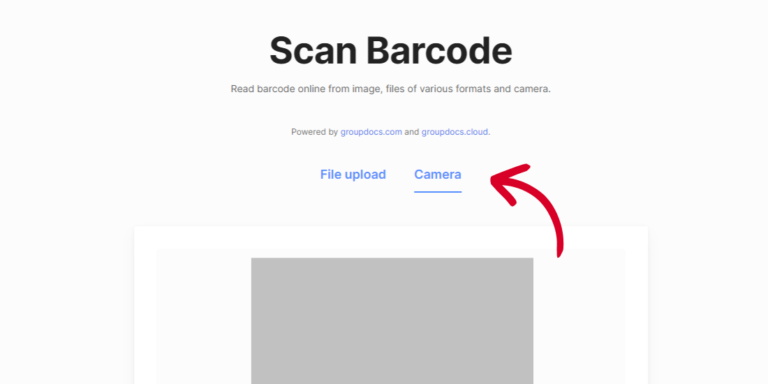 Online Barcode Scanner